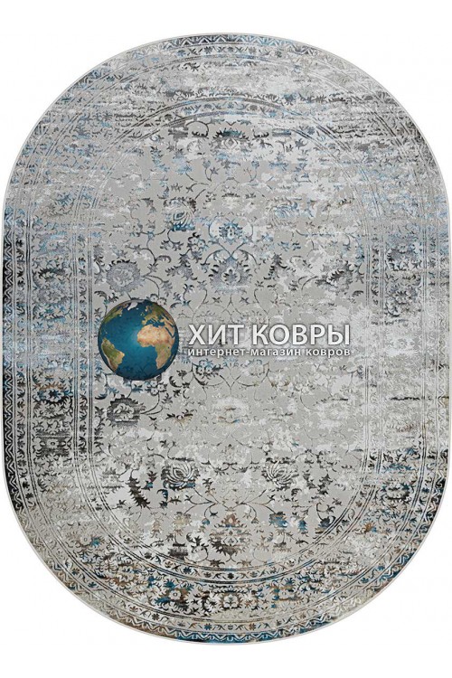 Турецкий ковер Roma 37905C Голубой овал